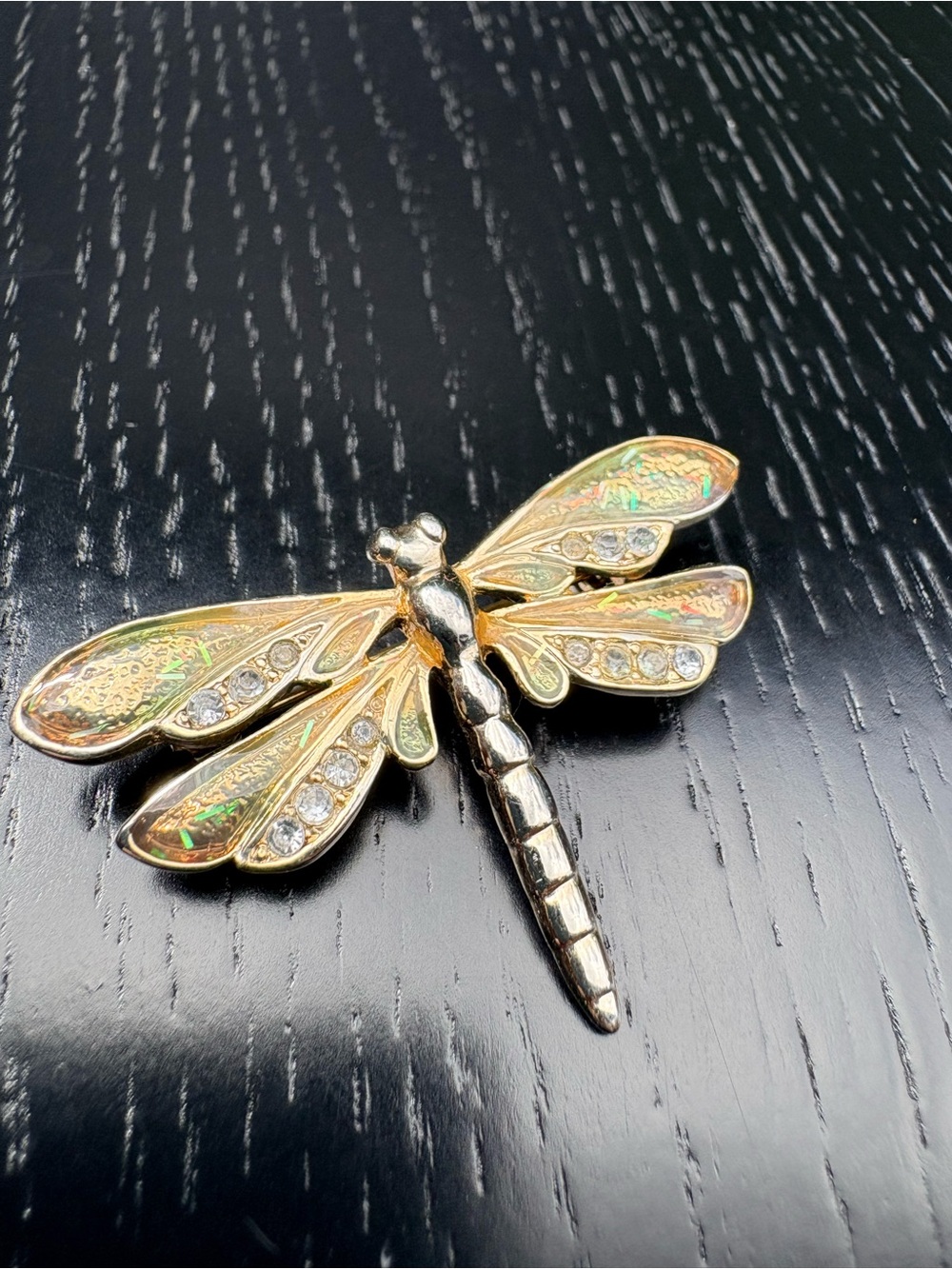 Dragonfly Brooch - Iridescent Wings